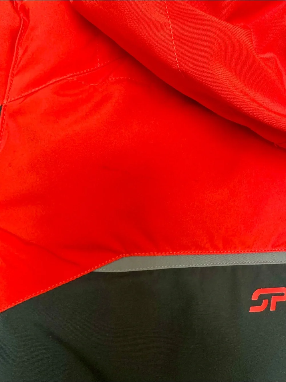 Spyder Kids Red and Black Hooded Insulated Ski Jacket